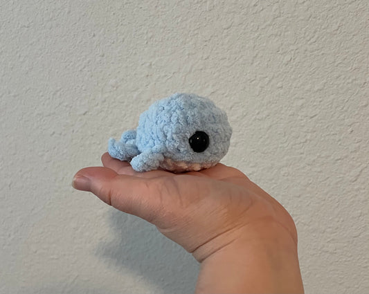 Mini crochet whale