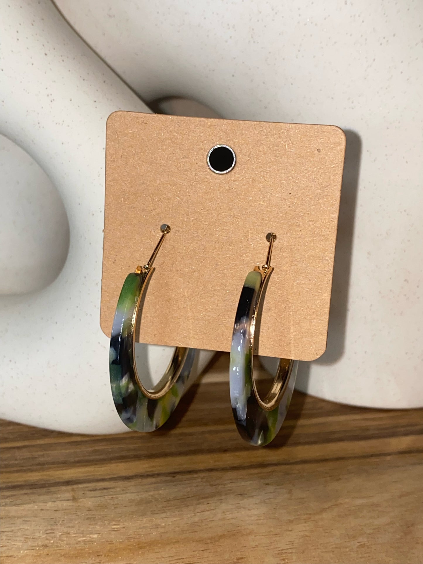 Green & Black Hoops