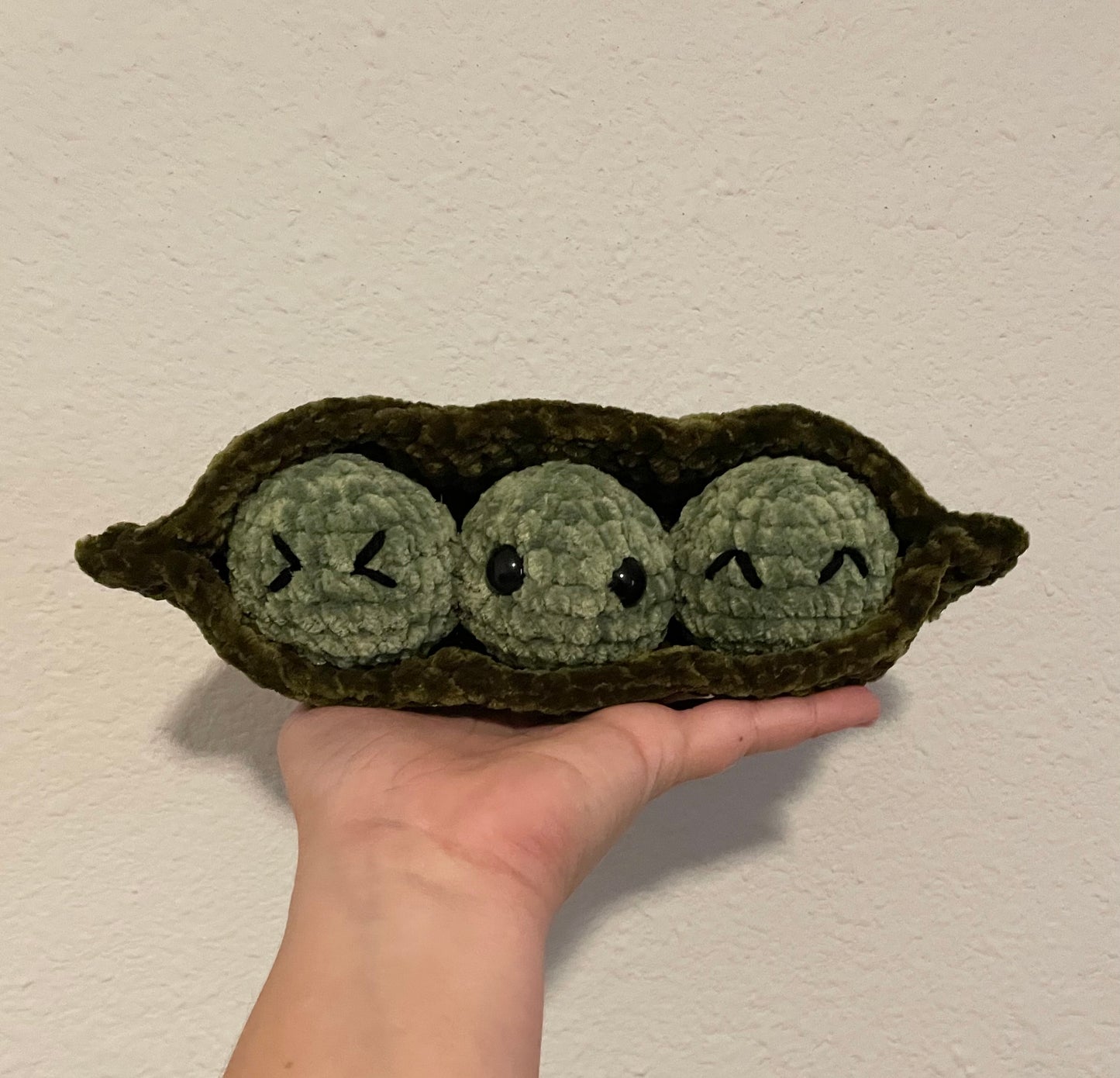 Crochet Peas in a pod