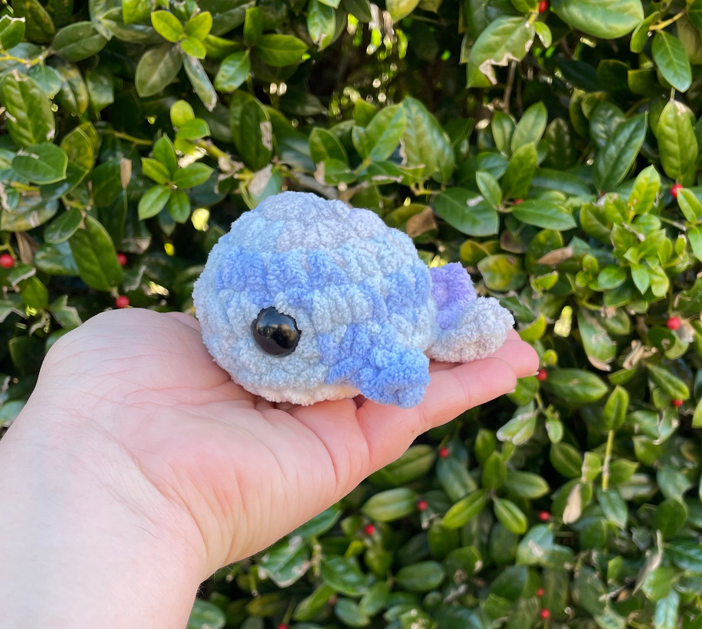 Mini crochet whale