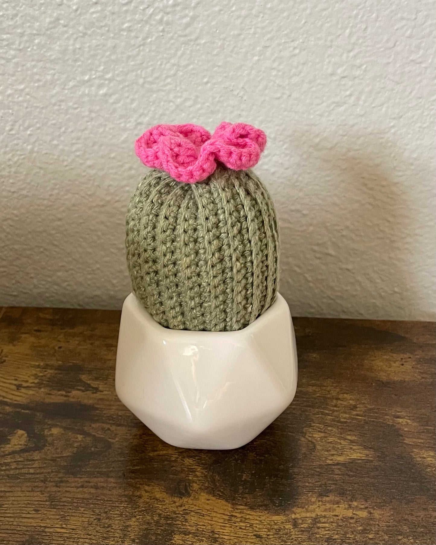 Reversible Crochet Barrel Cactus