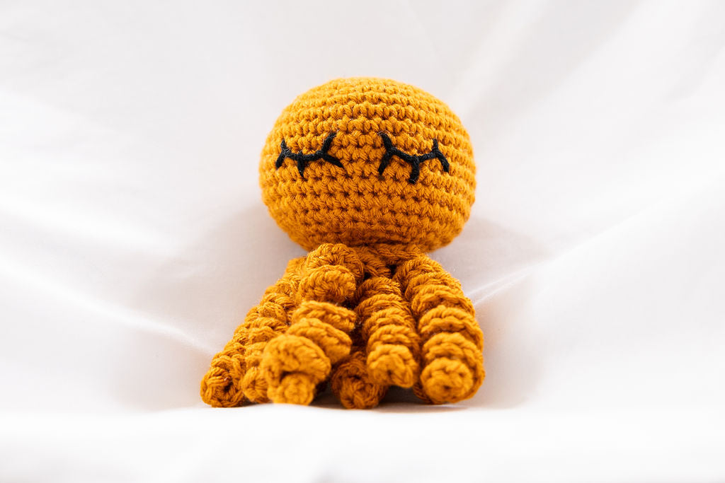 Crochet Octopus w/ Sleepy Eyes
