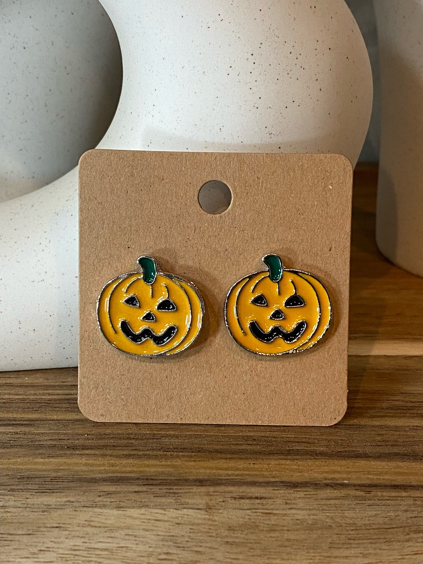 Jack-o-lantern Studs