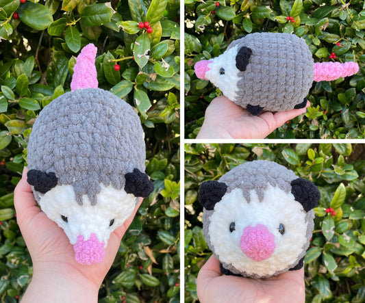 Crochet opossum